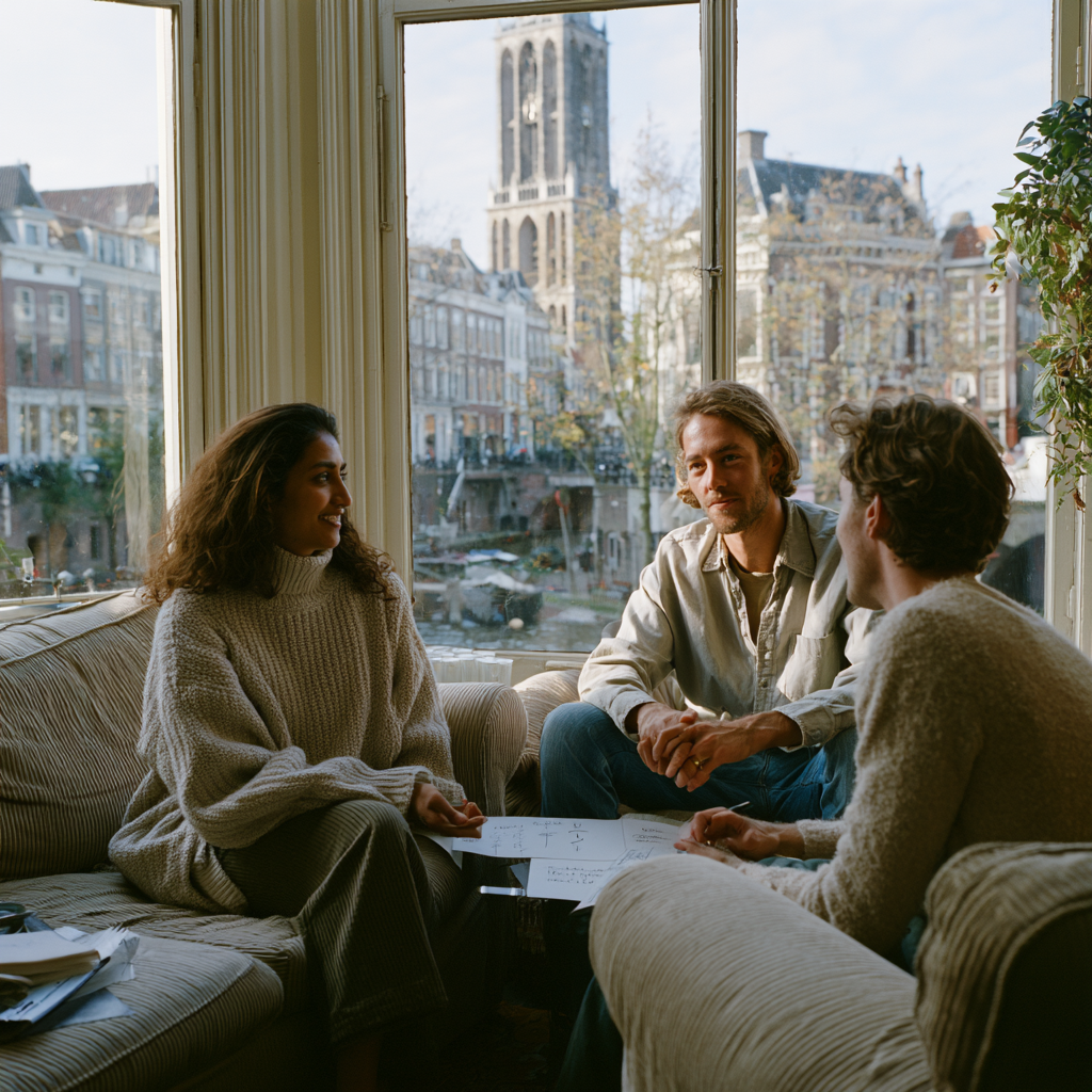 Schema therapist helping a couple understand how their coping modes create a repeating conflict cycle.