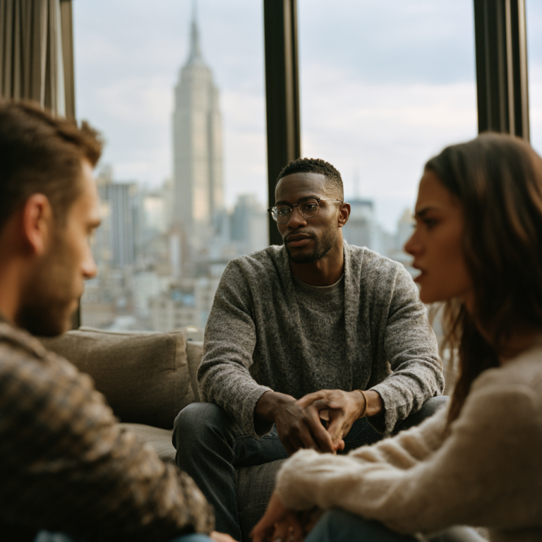International cohort of couples therapists practicing schema therapy skills during a live STTC online training.
